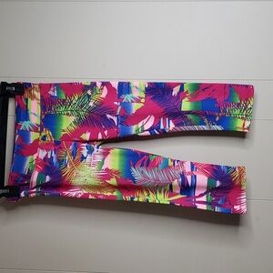 RBX Girls  Tropical Capri Leggings